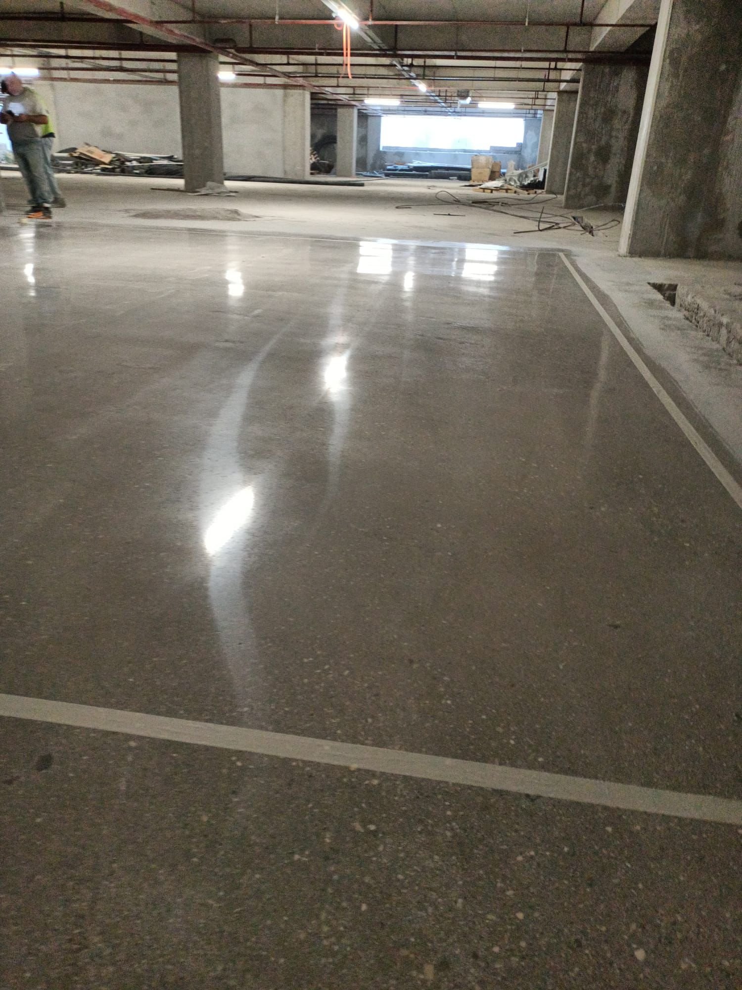 Kiray İnşaat zemin uygulama projesi 2 - Beton silimi, epoksi boya, perdahlı beton ve endüstriyel zemin kaplama örnekleri Ankara